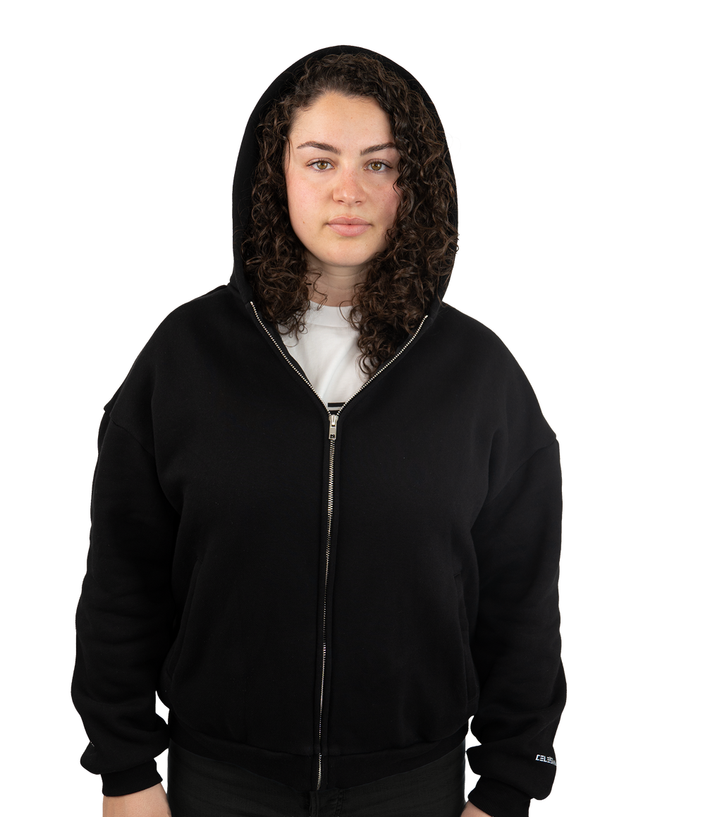 Celestial Zipped Hoodie Stone