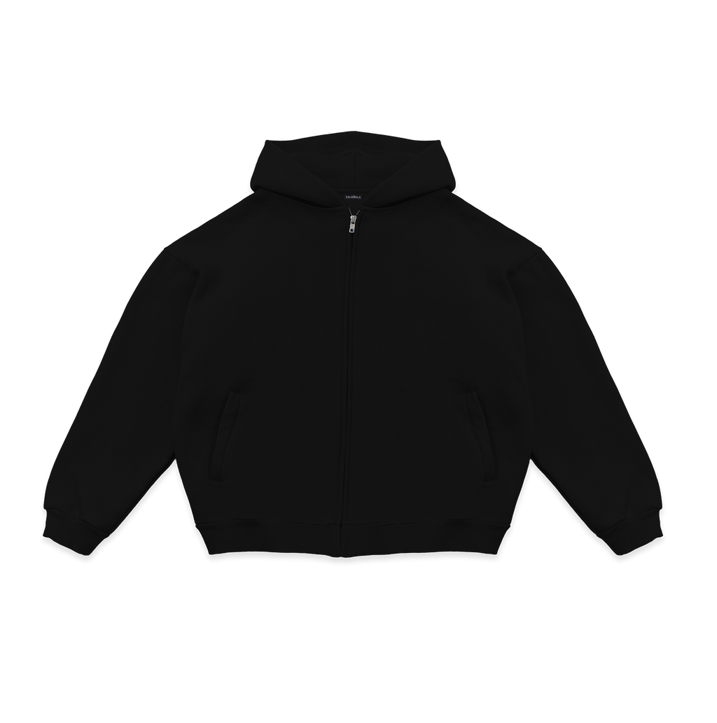 Celestial Zipped Hoodie Stone